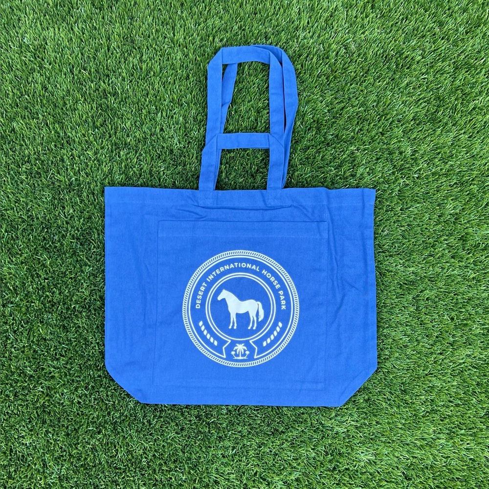 NEW Double Handle Organic Cotton Tote Bag with DIHP Desert Horse Park logo